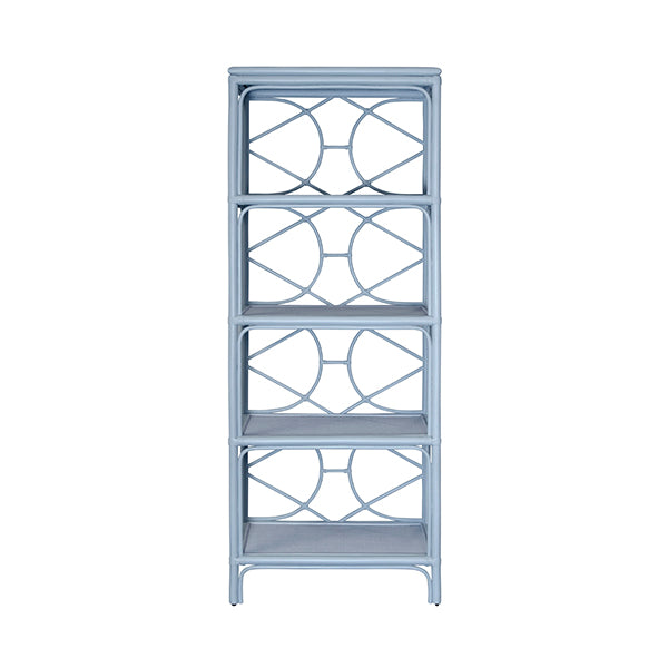 Blue Rattan Etagere