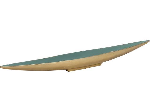 Elongated Green Bowl