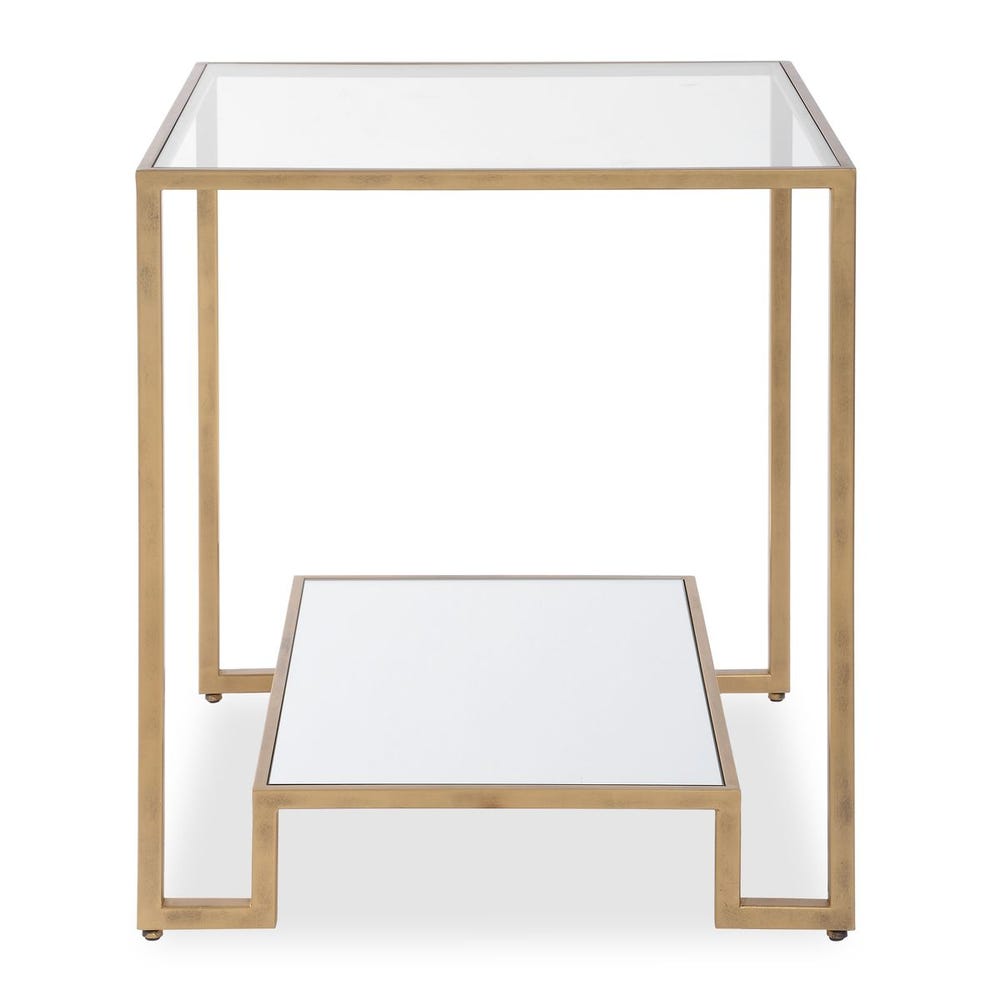 Rich antique gold accent table