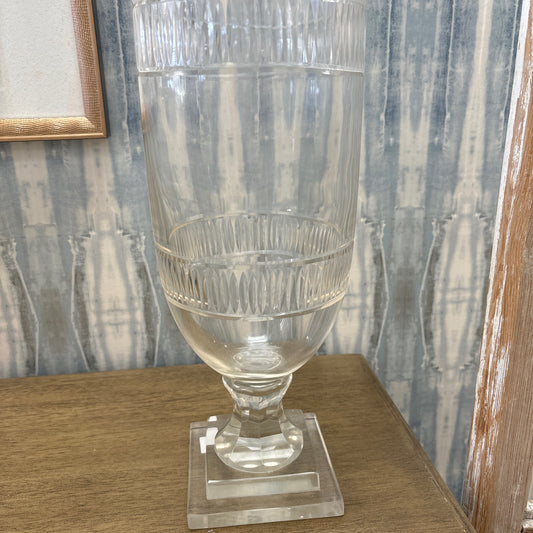 Glass Hurricane vase