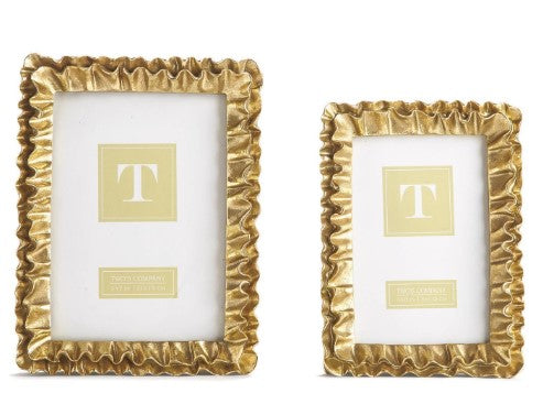 Gold Ruffles Picture Frame (4" X 6")