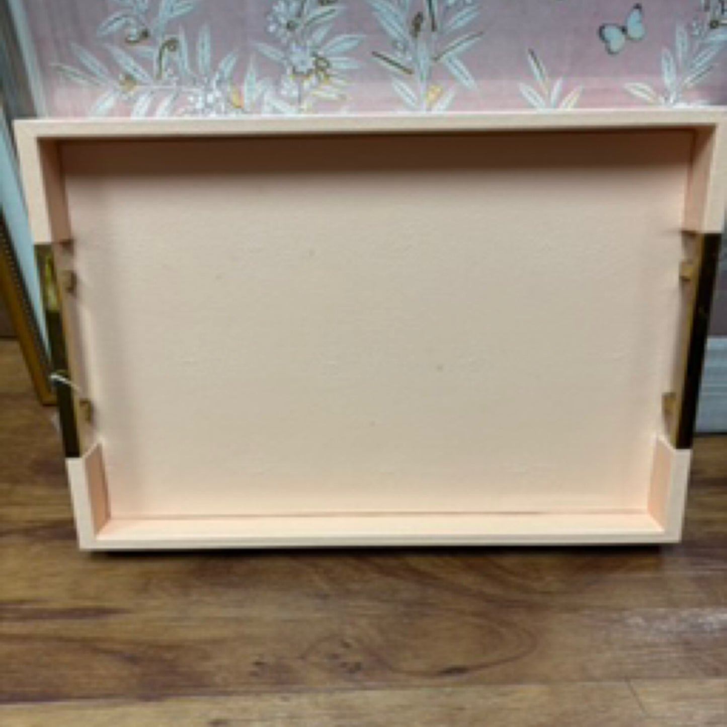 Rectangle Peach Shagreen Decorative tray