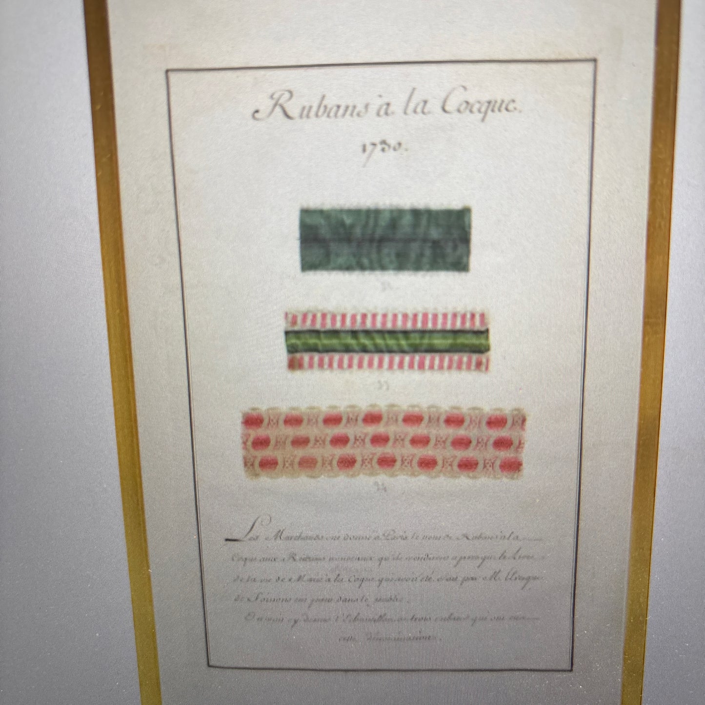 French Fabric Samplers II, 1735