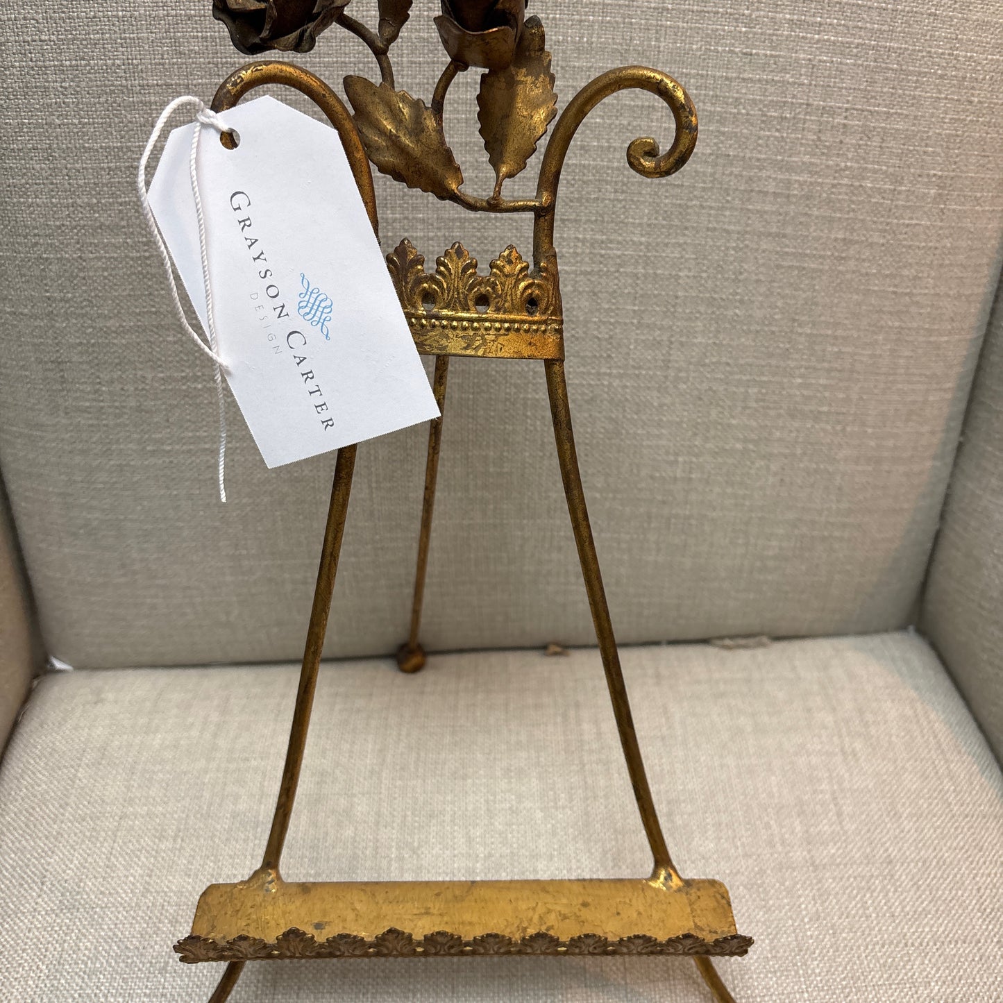 Vintage Gold Easel