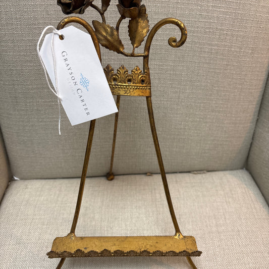 Vintage Gold Easel