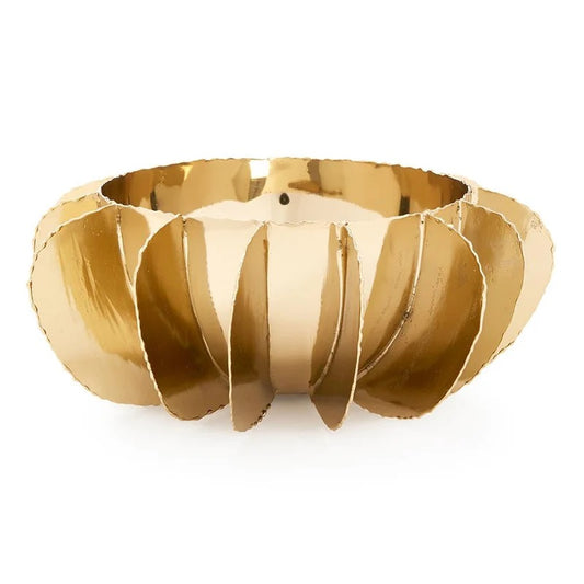Gold Scalloped Bowl