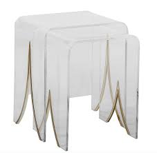 Magnolia Acrylic Nesting Tables