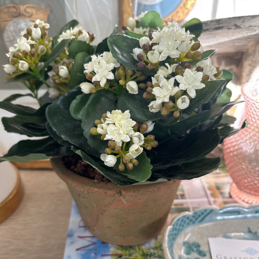 Faux floral arrangements