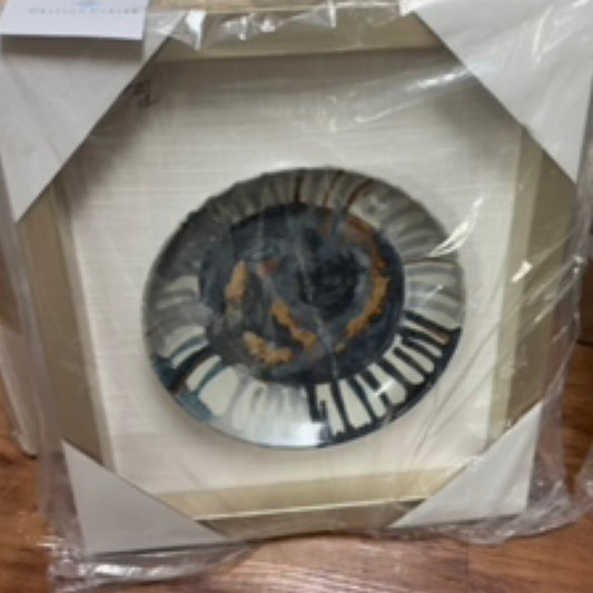 Stella Framed Art ( blue and gold)