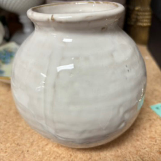 Glazed sphere vase