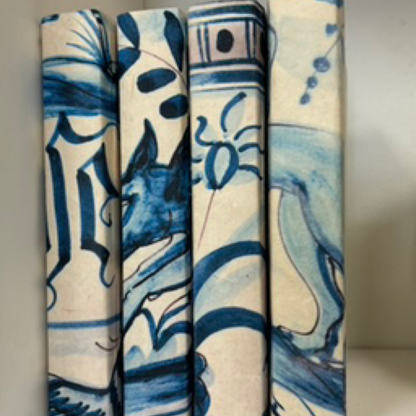 Blue/White books