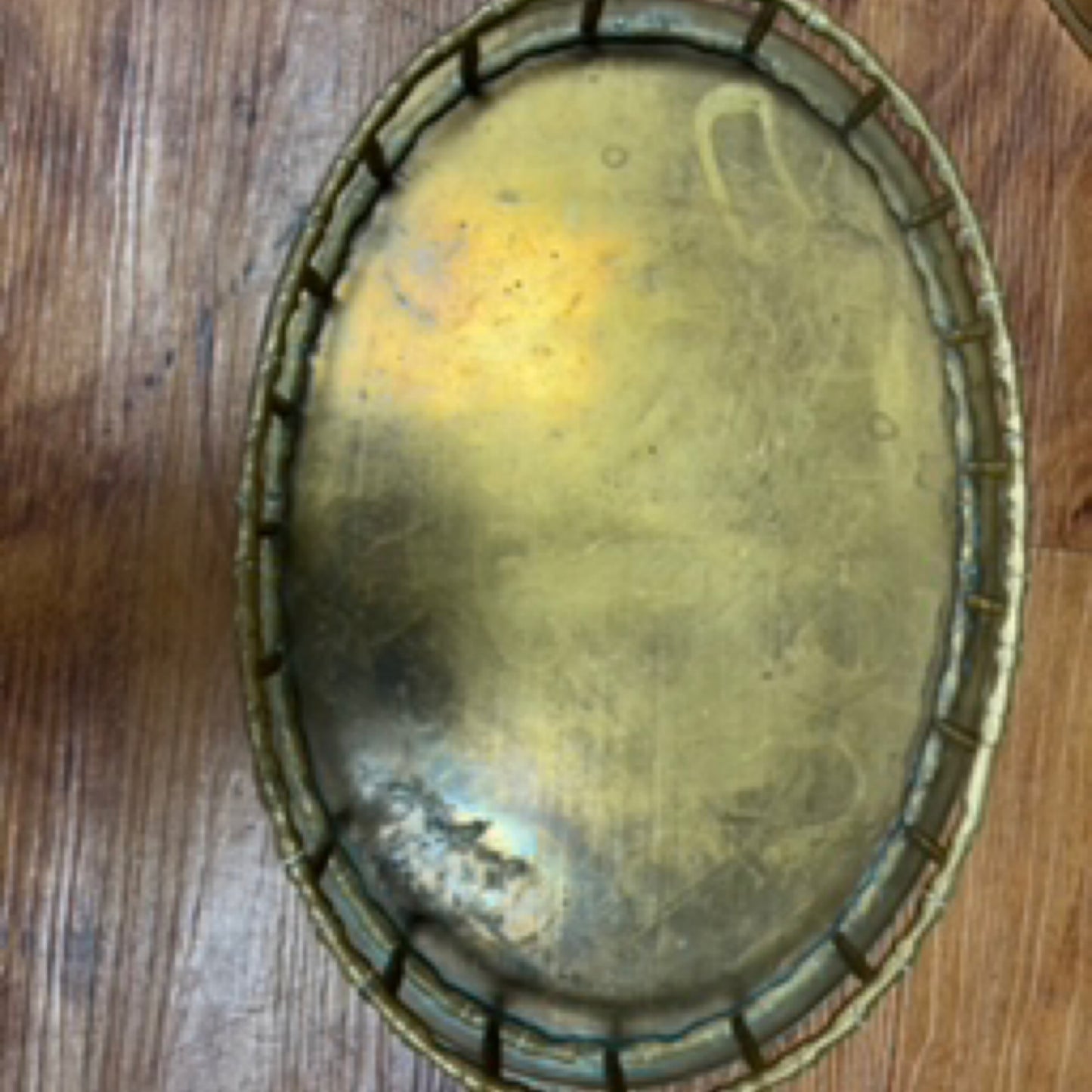 Small Oval Brass Tray