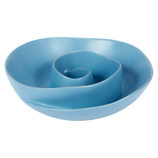 Aubrey Blue Decorative Swirl Bowl