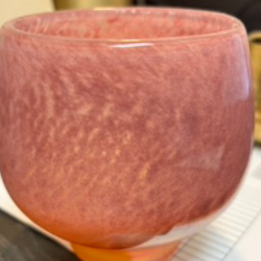 Pink bowl/candle holder