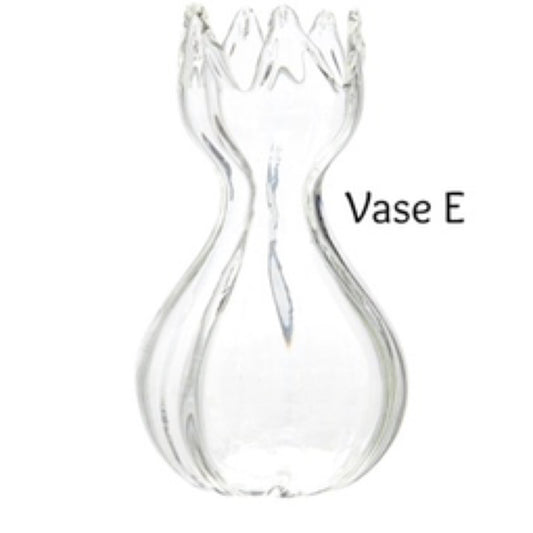 clear bud vase