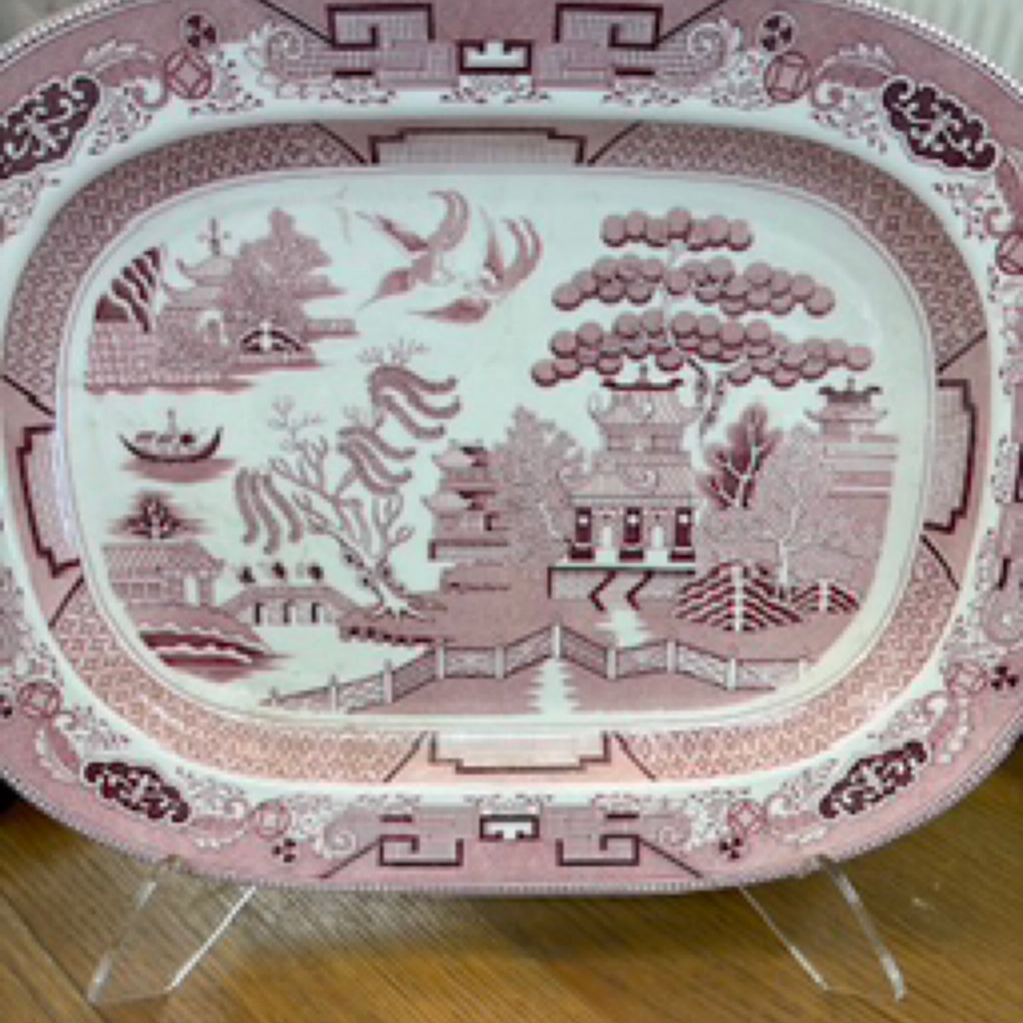 Staffordshire willow Platter