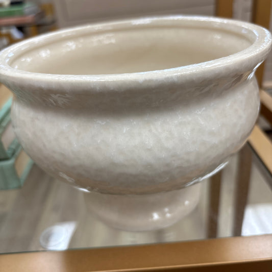 Bisque pottery bowl