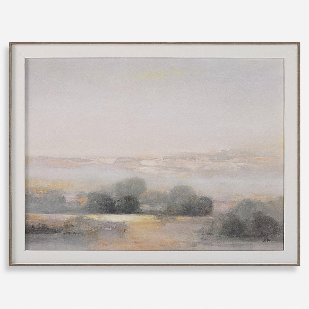 32349 Atmospheric Neutral Landscape Framed Print