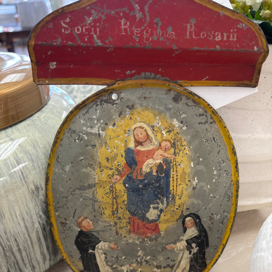Companions of the Queen of the Rosary vintage plaque