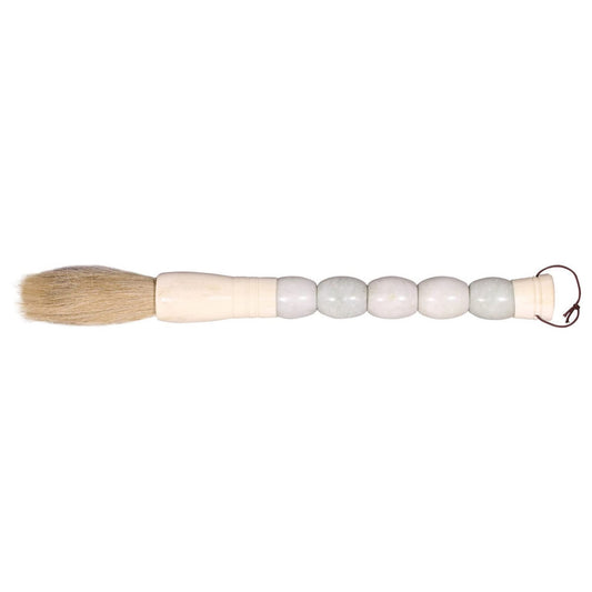 White Cylindrical Jade Calligraphy Brush (Large)