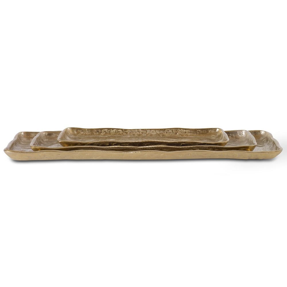 Artisan Antique Gold Decorative Trays (Medium)