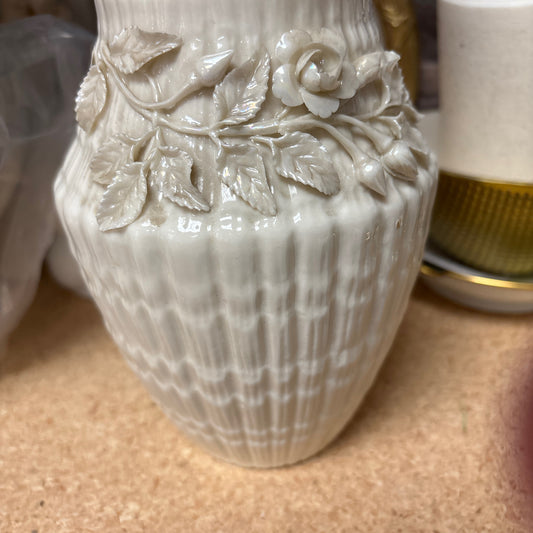 Floral ceramic vase
