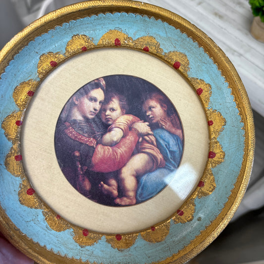 Florentine round frame