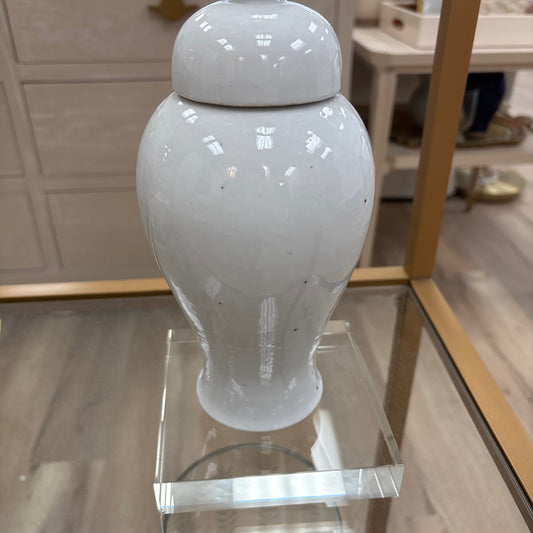 Dallas petit white temple jar