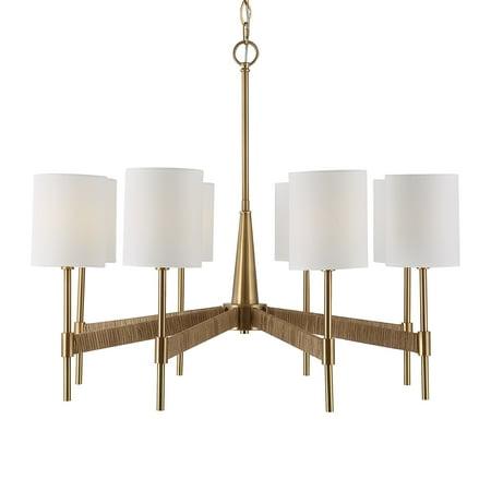21372 - Uttermost Lautoka Rattan 8 Light Chandelier