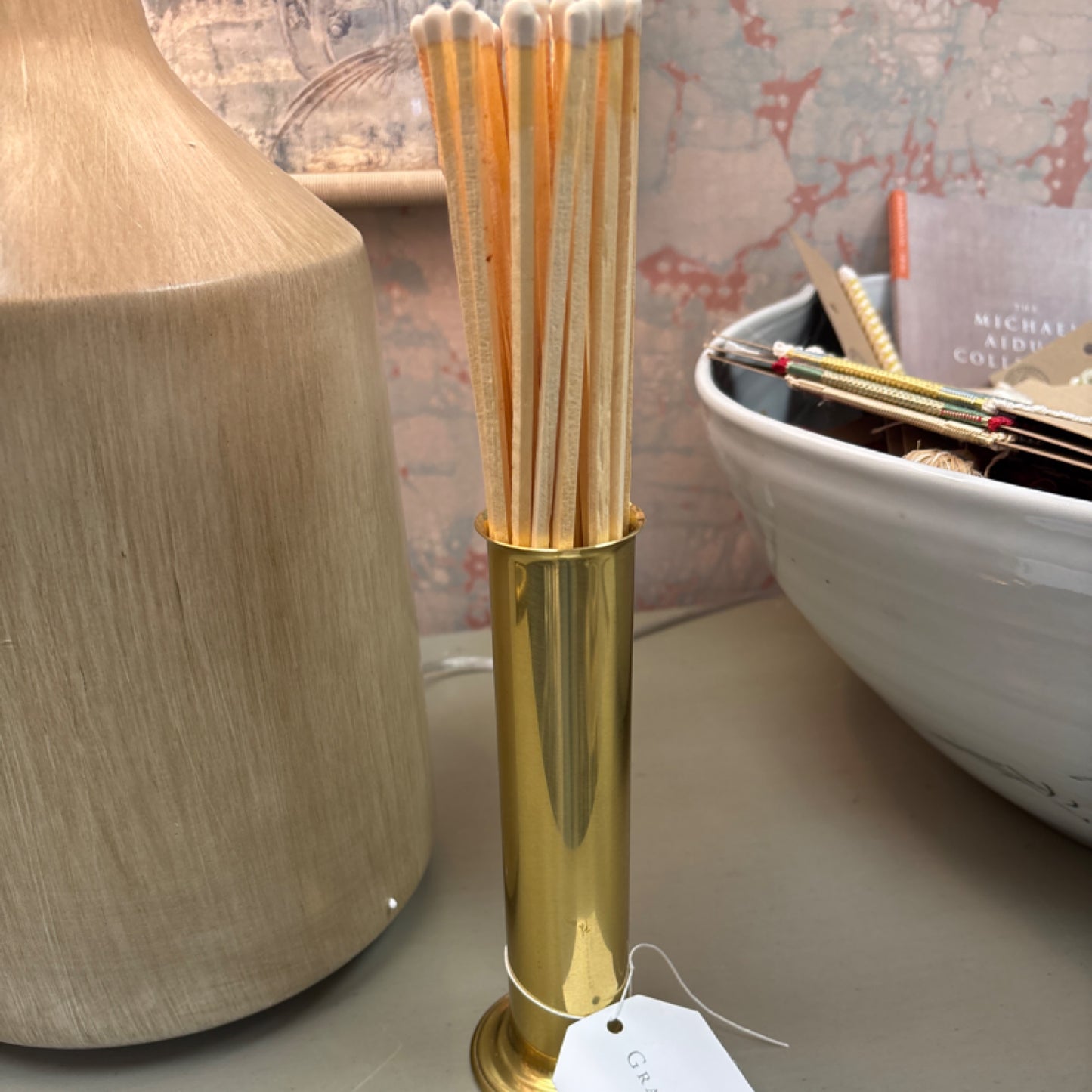 Brass Match Holder
