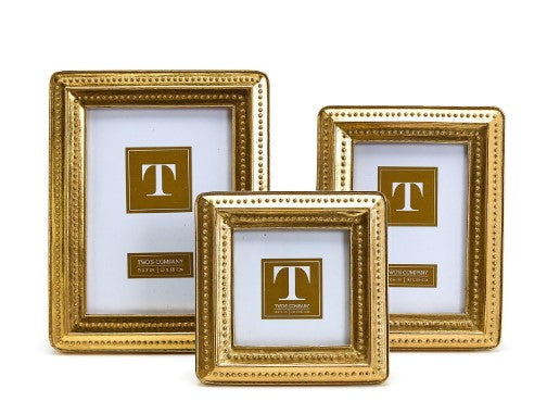 Gold Beaded Edge Frame (4x4)