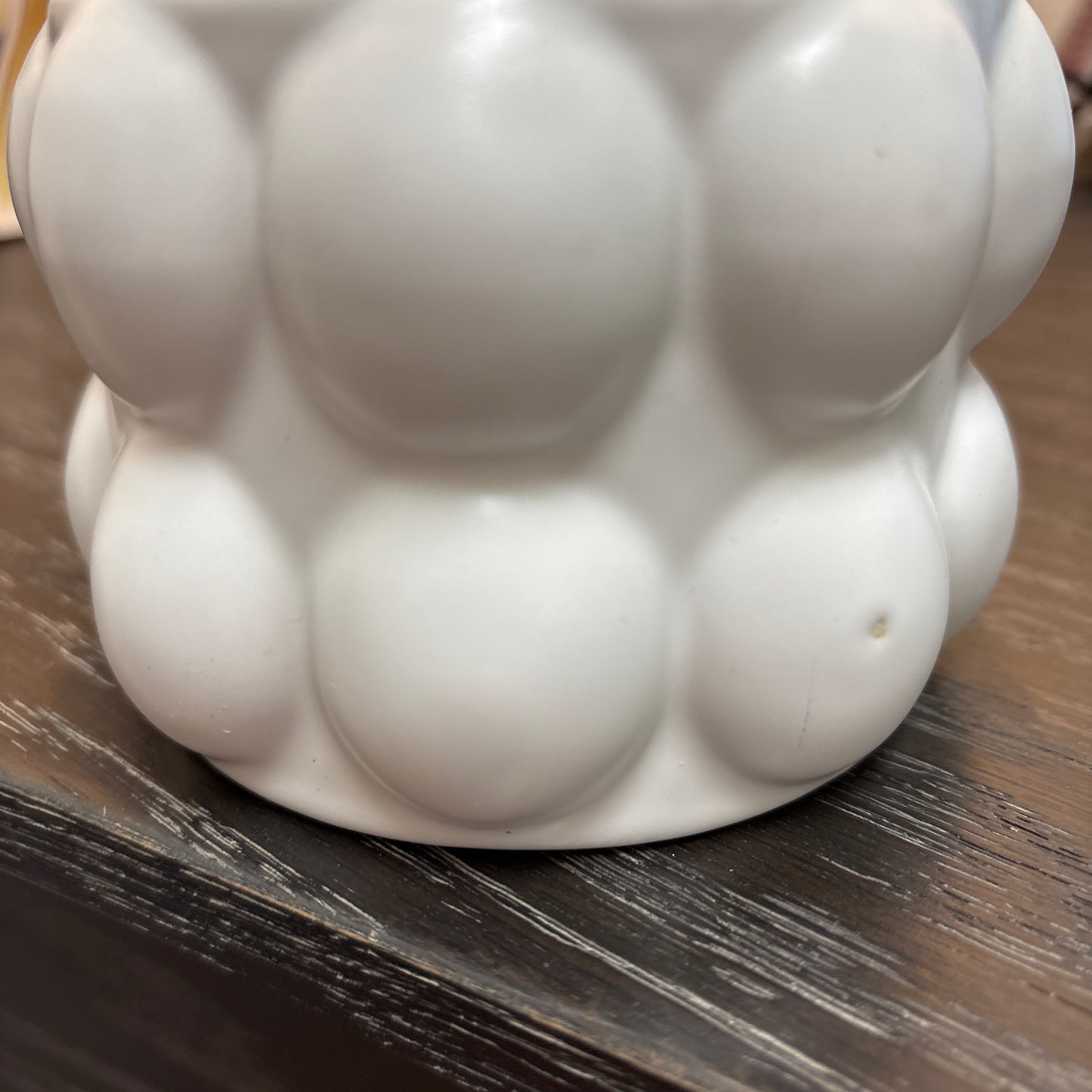 White bubble votive holder
