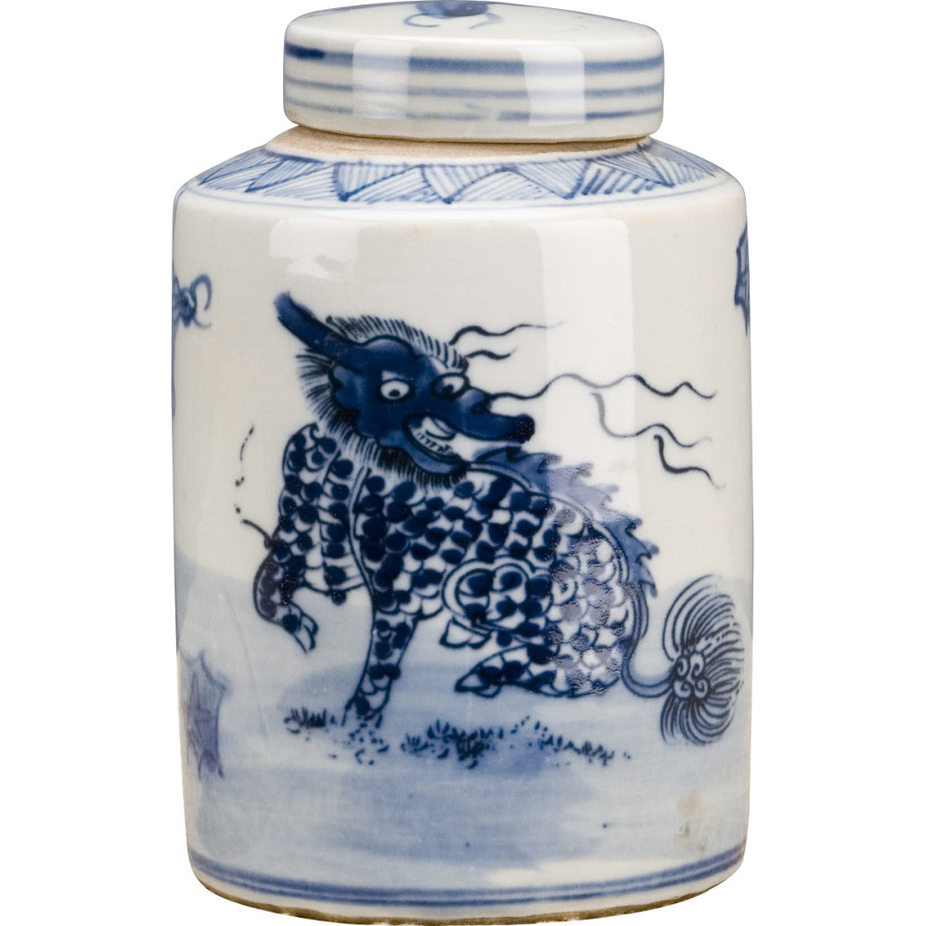 Blue and White Tea Jar
