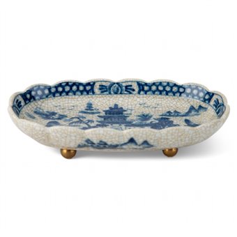 Oval Dish-Blue Willow