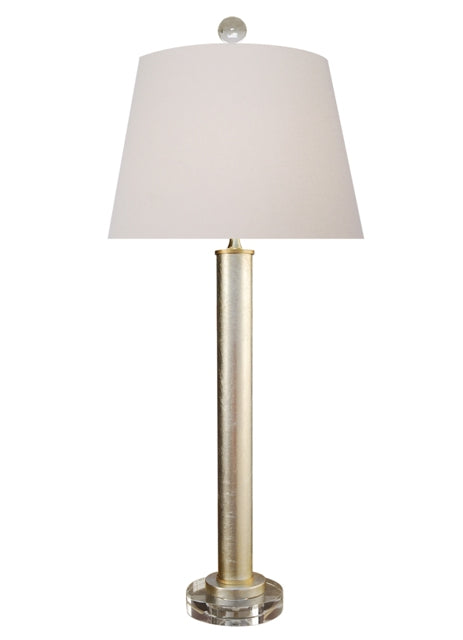 Antique Silver Leaf Buffet Lamp
