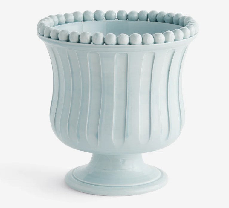 Coletta Petite Flared Vase in Icy Blue