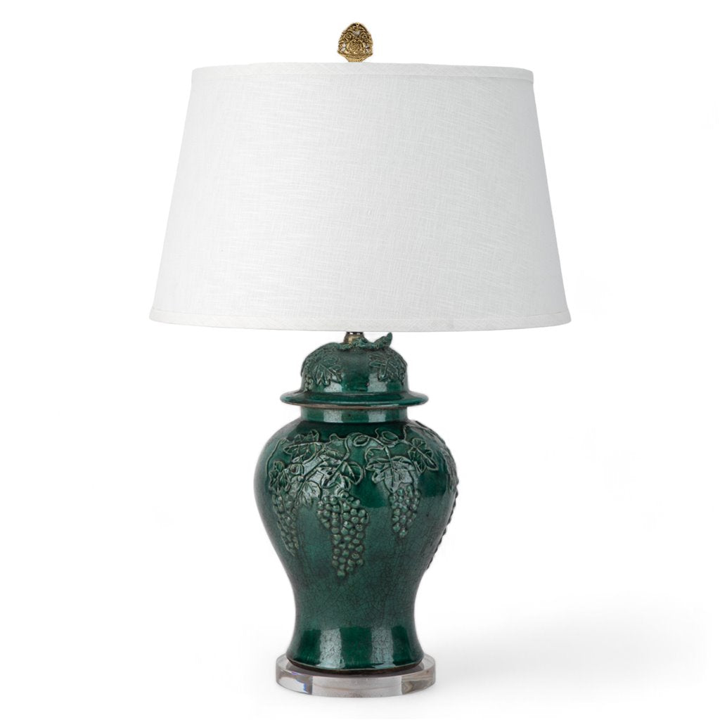 Majestic Bird Temple Jar Lamp