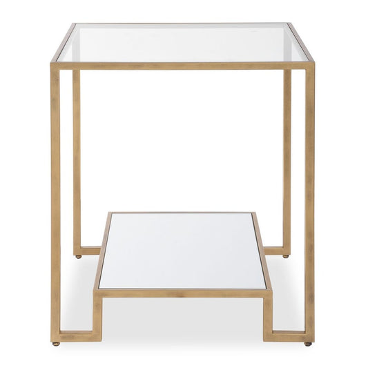 Rich antique gold accent table