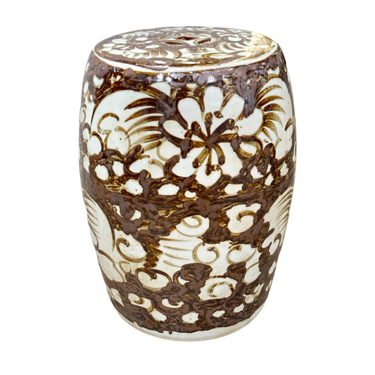 Rustic Brown Garden Stool