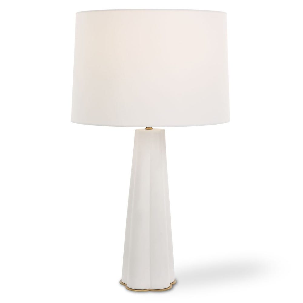 White Glaze Table Lamp