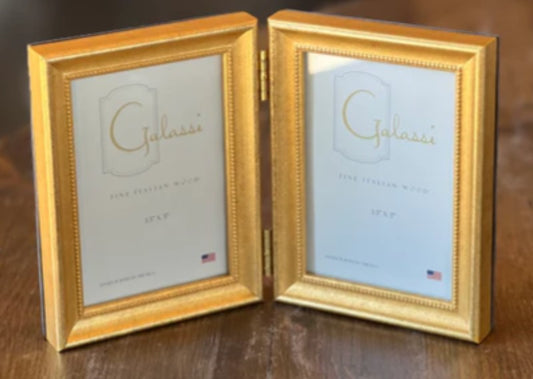 Double Vintage Gold Bead Frame(3.5x5)