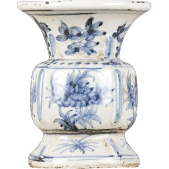 Mini Blue and White Vase