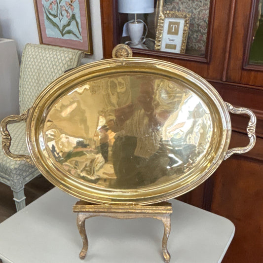 Brass oval tray