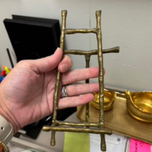 Vintage Bamboo Gilt Easel
