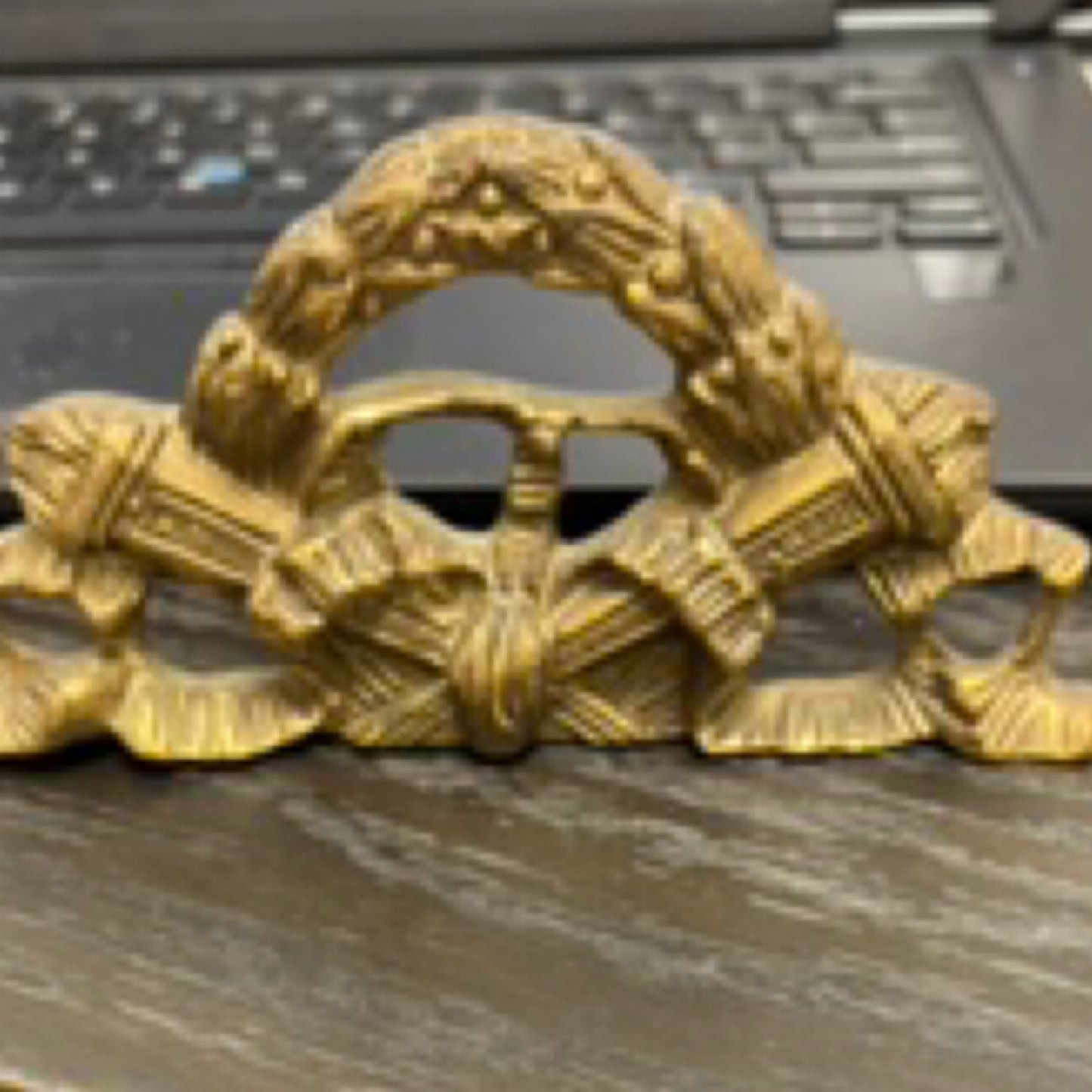 Brass bow Ribbon Decor