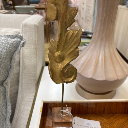 Gold Fragment on Lucite Base