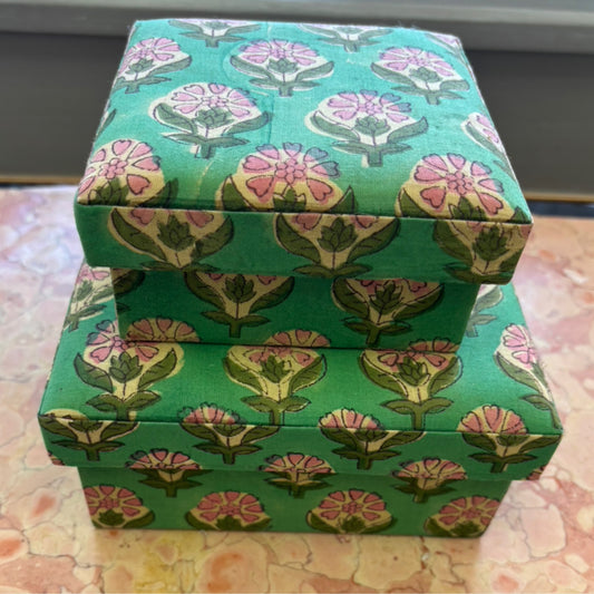 Green fabric Box (large)