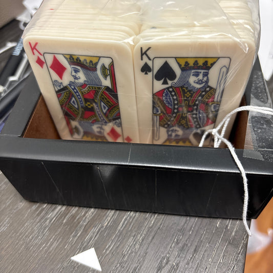 Bone Cards with Square Horn Tray
