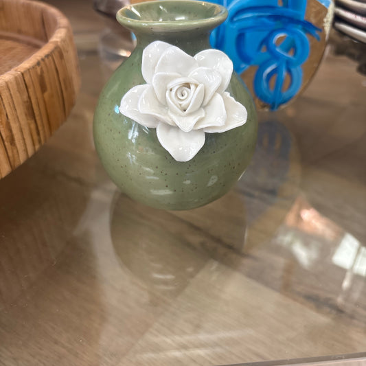 Green Flower vase