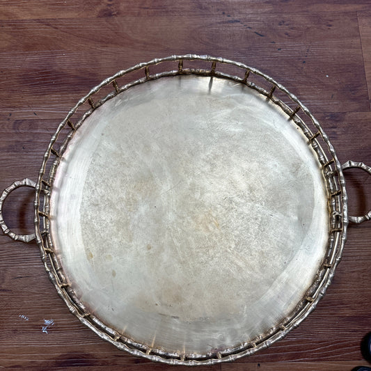 Round Bamboo Tray